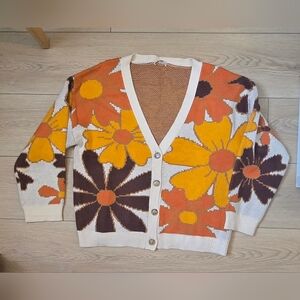 Vibrant Floral Women's Cardigan